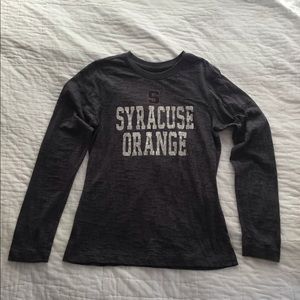 Colosseum Athletics Burnout Long Sleeve Ladies Syracuse Orange Shirt Size Small
